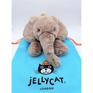 AUTHENTIC Jellycat Smudge Elephant Medium NWT With Dust Bag